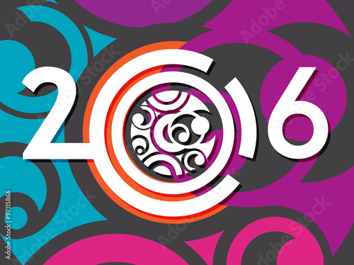 Creative 2016 year design