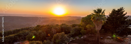 Sunset over Jezreel Valley