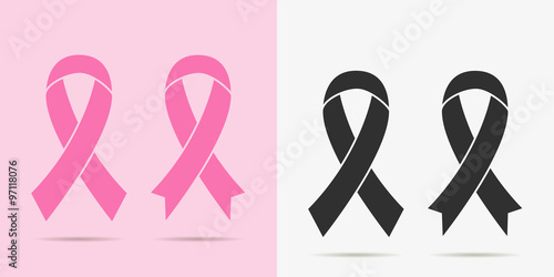 set of cancer ribbon