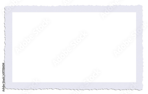 Fototapeta cadre photo ancienne bords dentelés avec ombre