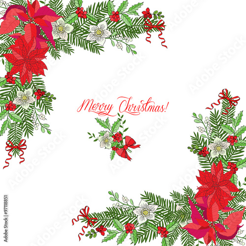 Background with Christmas decoration