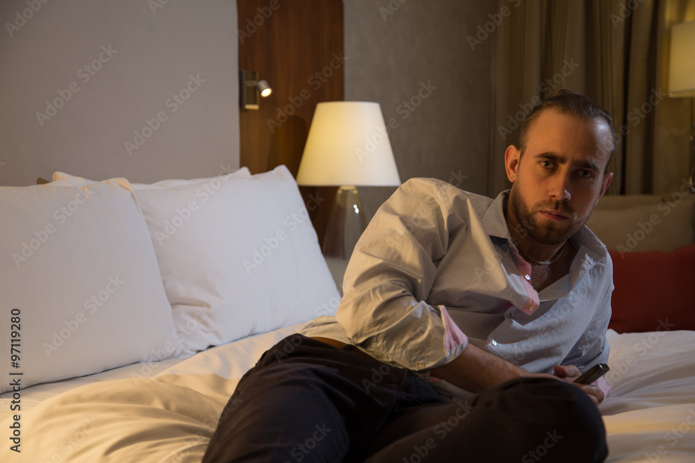 Man on the bed