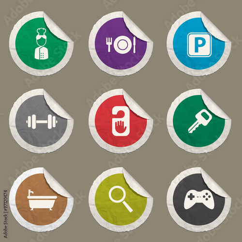 Hotel simply icons