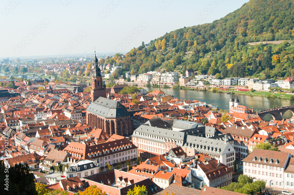Panorama on Heidelberg, Germany