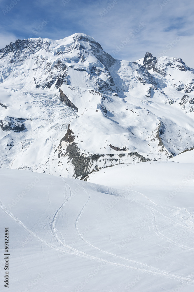 Snow mountain in Swiss