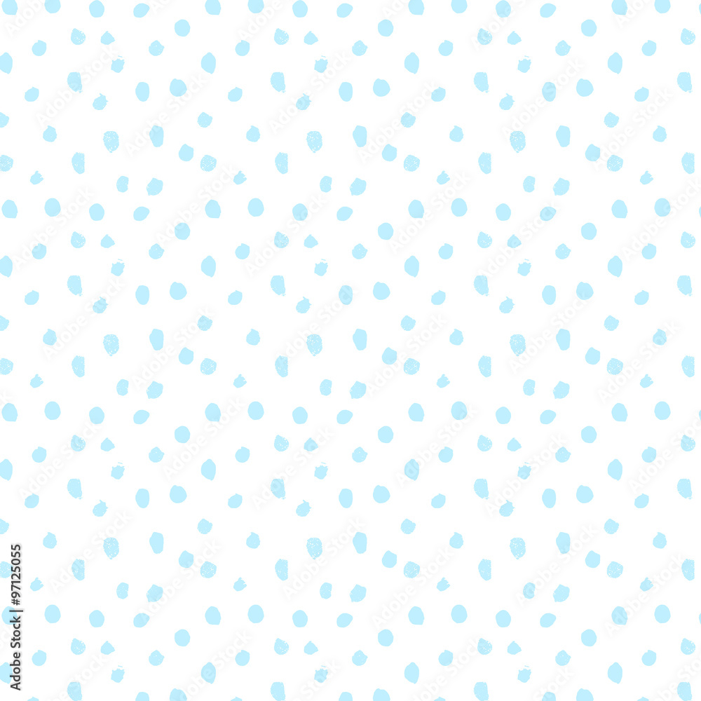 Hand drawn dots. snow seamless pattern, vector illustration