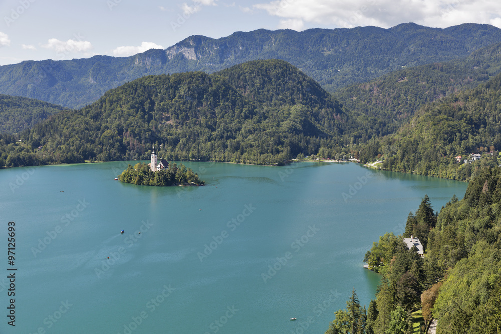Lake Bled in Slovenia with Church of the Assumption