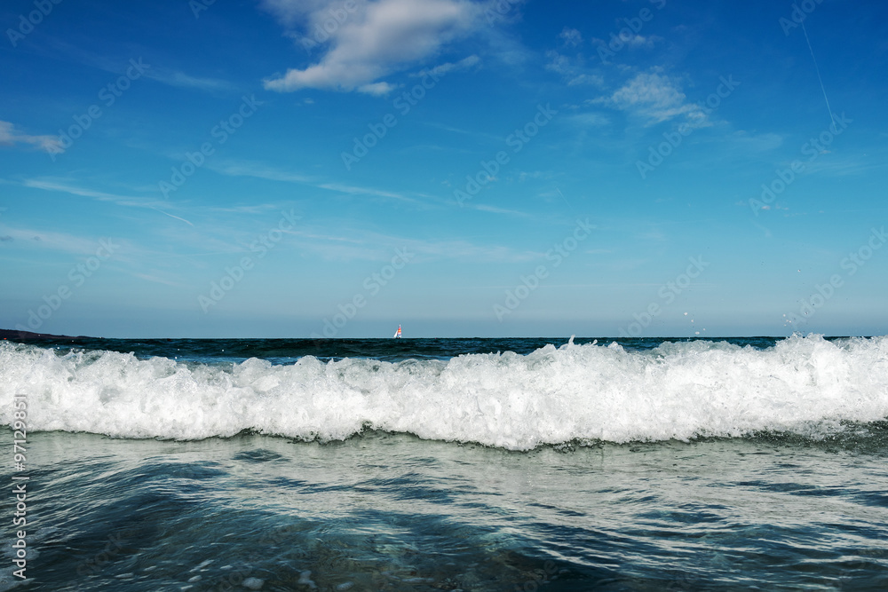 Obraz premium Mediterranean sea wave.