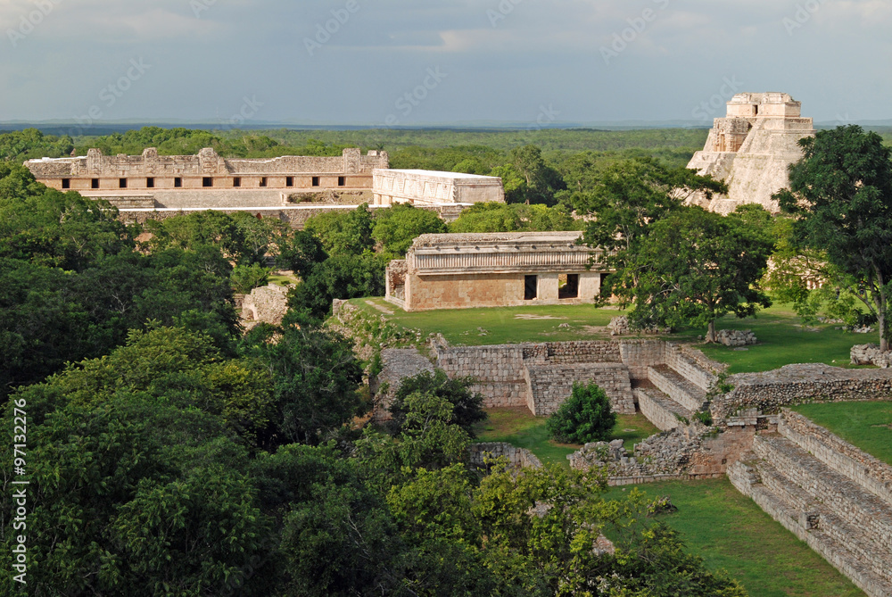 Ruinen der Mayastadt Uxmal, Yucatán, Mexiko