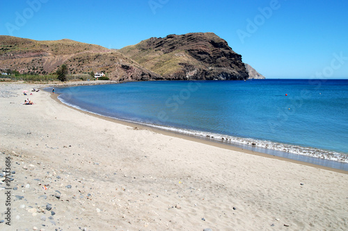 Strand am Cabo de Gata, Andalusien