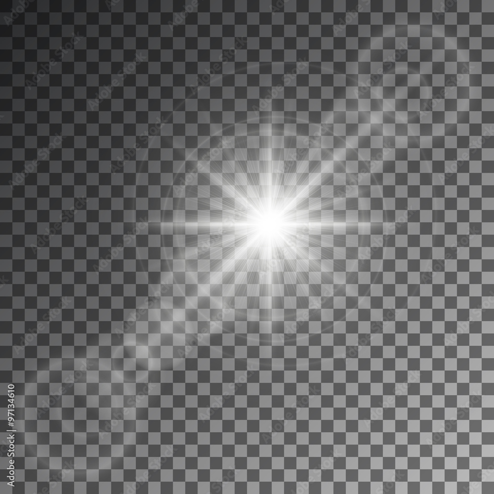 Vector illustration of an abstract set of images of light and fl Vector illustration of an abstract set of images of light and fl