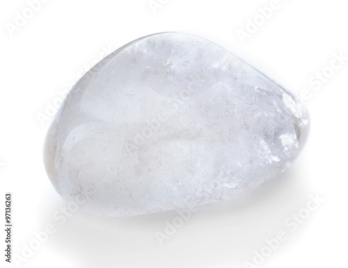 Rock crystal isolated on white background
