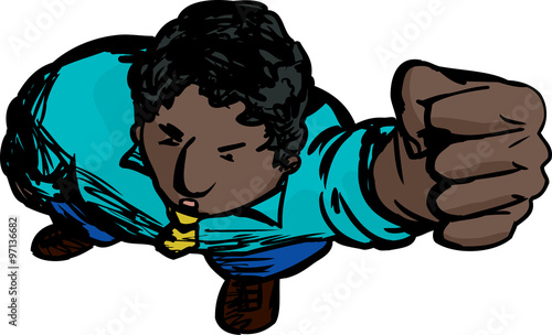 Annoyed Man Looking Up