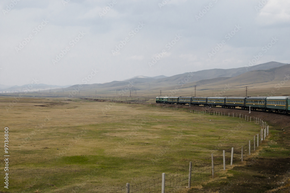 Fototapeta premium Trans Siberian Rail - Mongolia