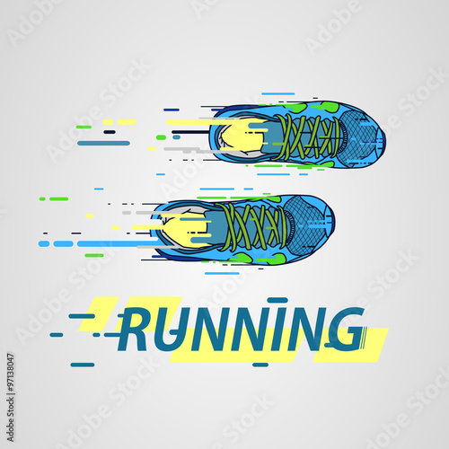 Logo athletics running club