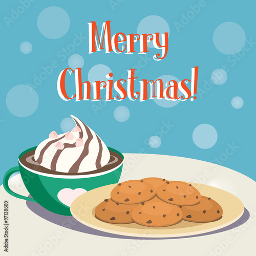 Hot chokolate and cookies 