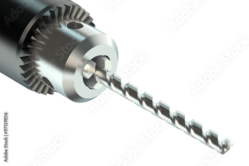 Fotografi Drill bit in chuck