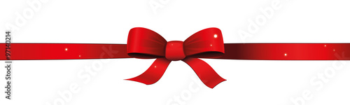 Red ribbon vector
