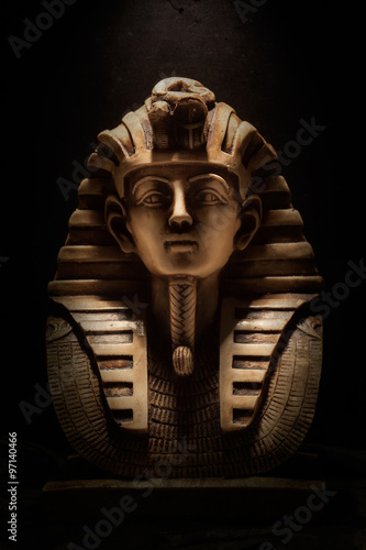 Canvastavla Stone pharaoh tutankhamen mask