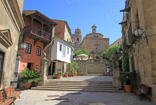 BARCELONA, SPAIN - AUGUST 31, 2012: Poble Espanyol or Spanish village
