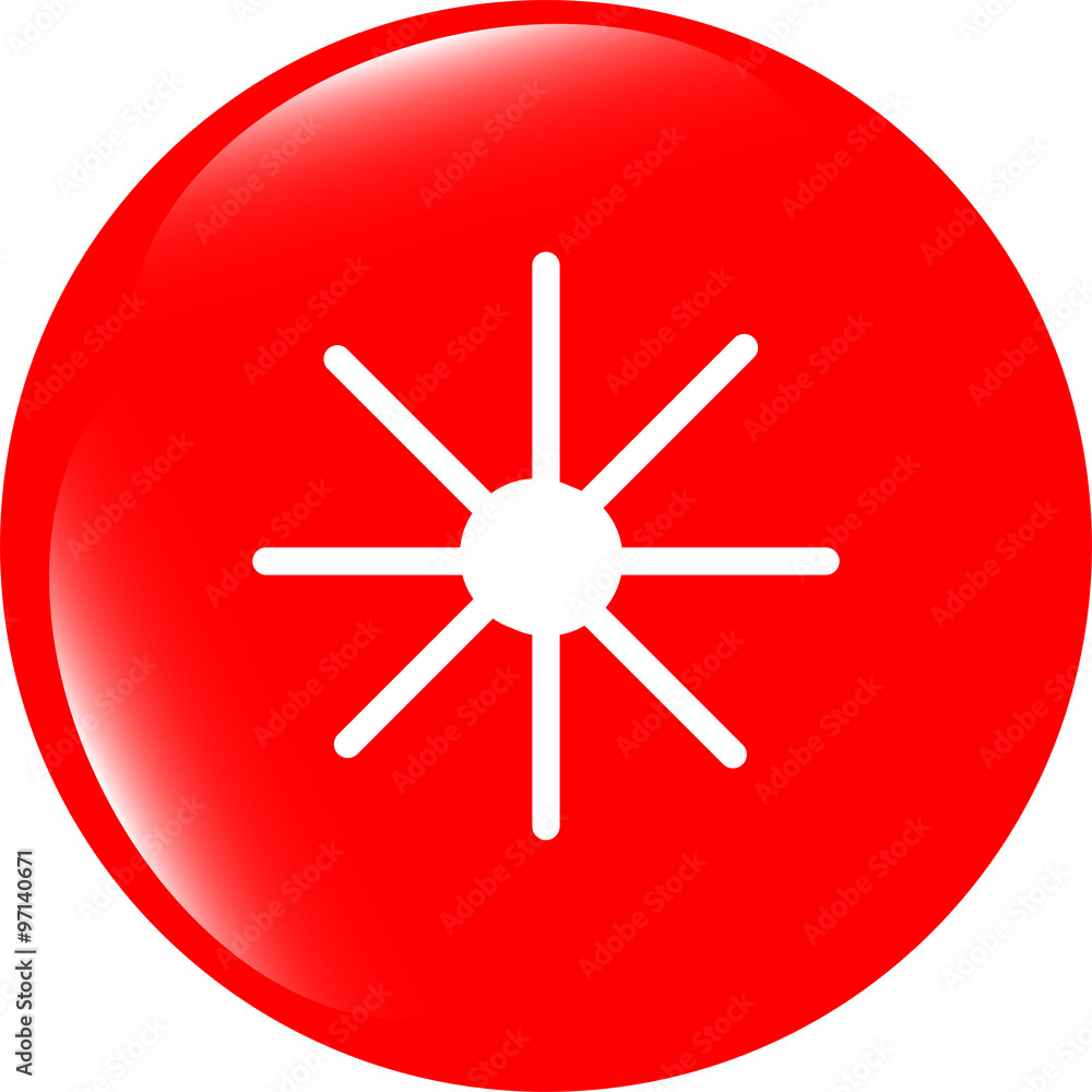 vector Sun icon on round button collection original illustration vector Sun icon on round button collection original illustration