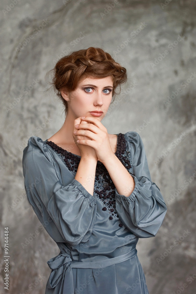 Classic portrait of beautiful young woman Classic portrait of beautiful young woman