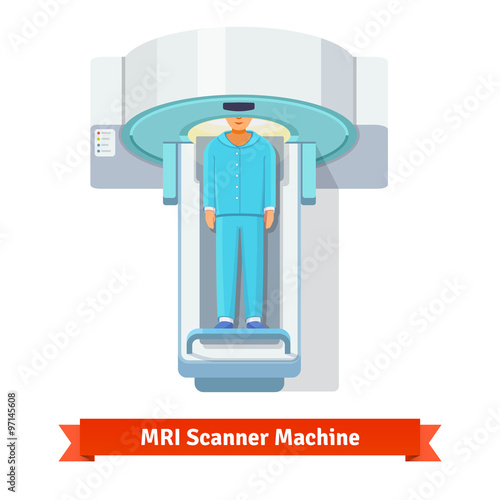 MRI, magnetic resonance imaging scanning patient