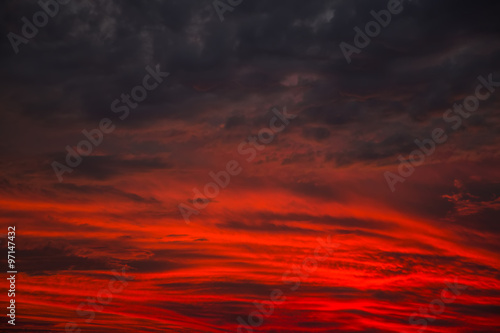 Red sky