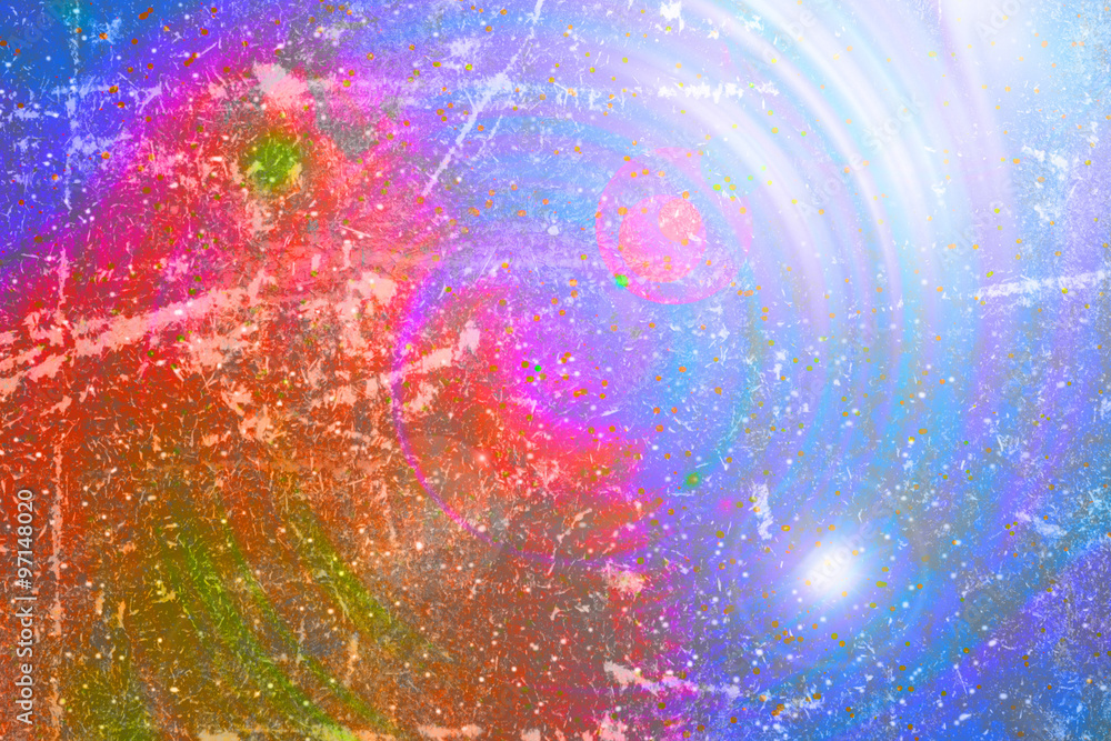 Image of glowing galaxy against black space Image of glowing galaxy against black space