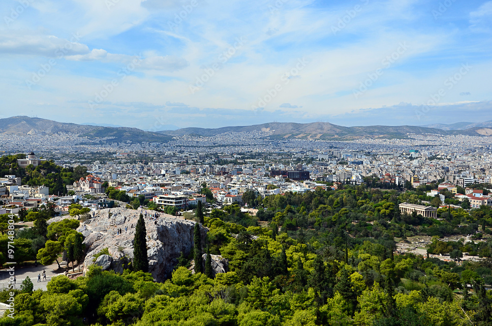 athens capital city of greece landscape photo