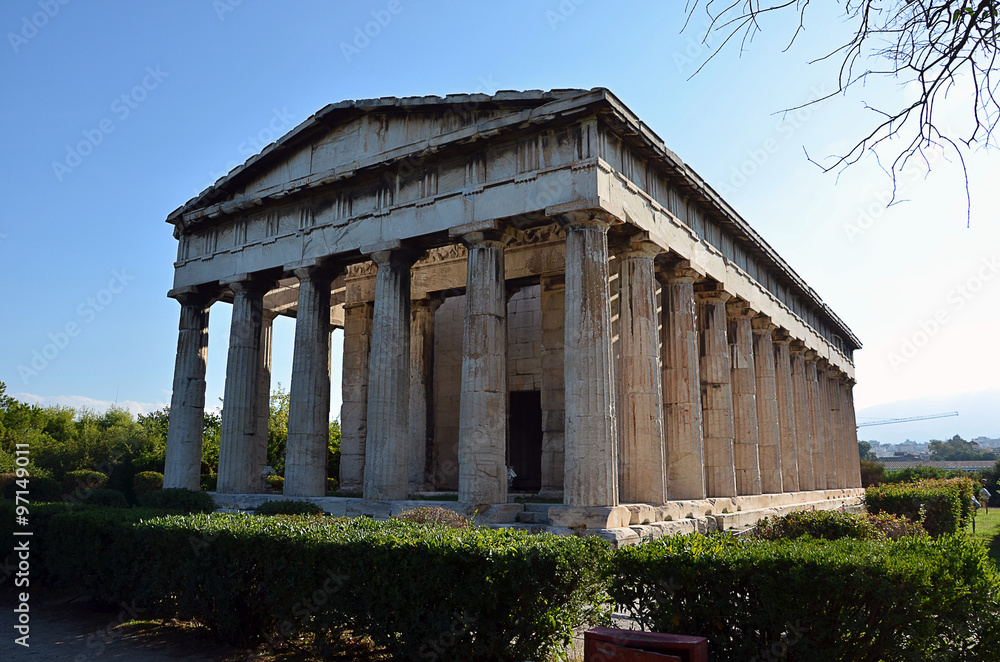 temple of hephaestus in athens greece photography