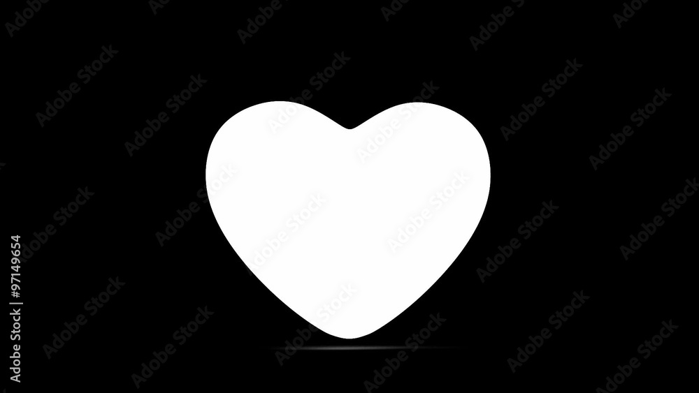 Red heart rotating on the white background, 3d animation, Full-HD video. Alpha channel is included Red heart rotating on the white background, 3d animation, Full-HD video. Alpha channel is included