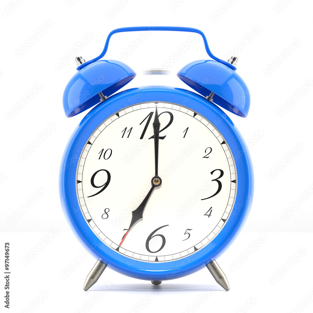 Alarm clock on white background Alarm clock on white background