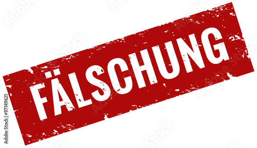 Fälschung Stempel rot