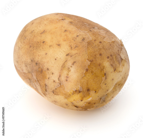 new potato tuber isolated on white background cutout