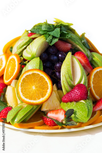 Fresh fruit party plate