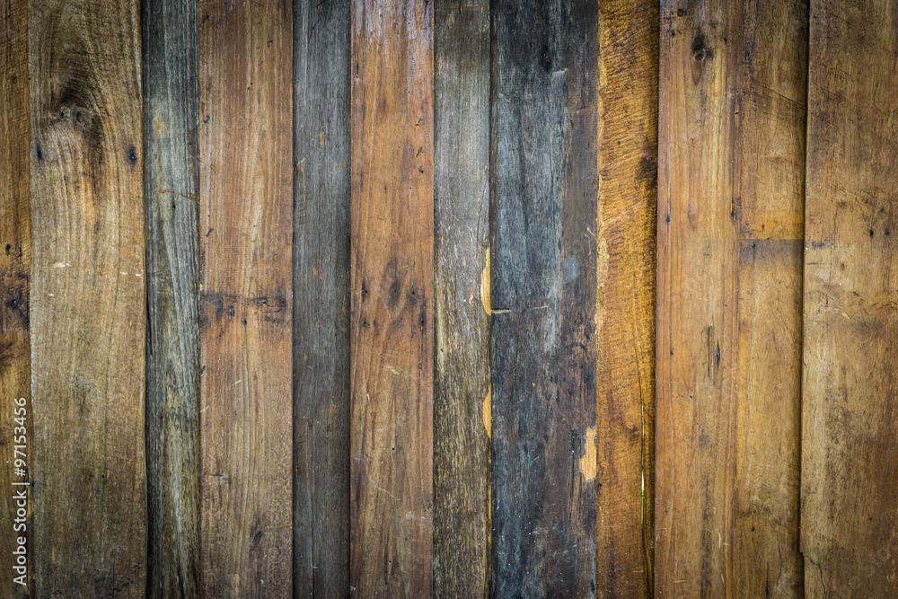 Naklejka premium Wood material background for Vintage wallpaper