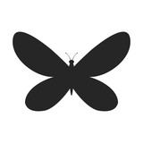 Simple butterfly silhouette shape