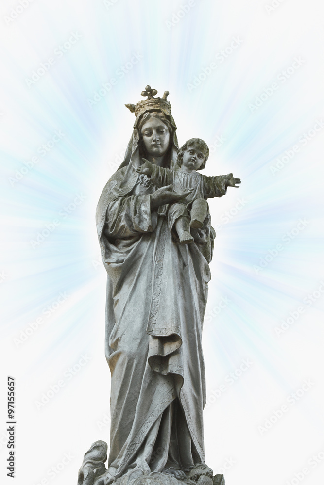 Statue Of Virgin Mary and Jesus Christ