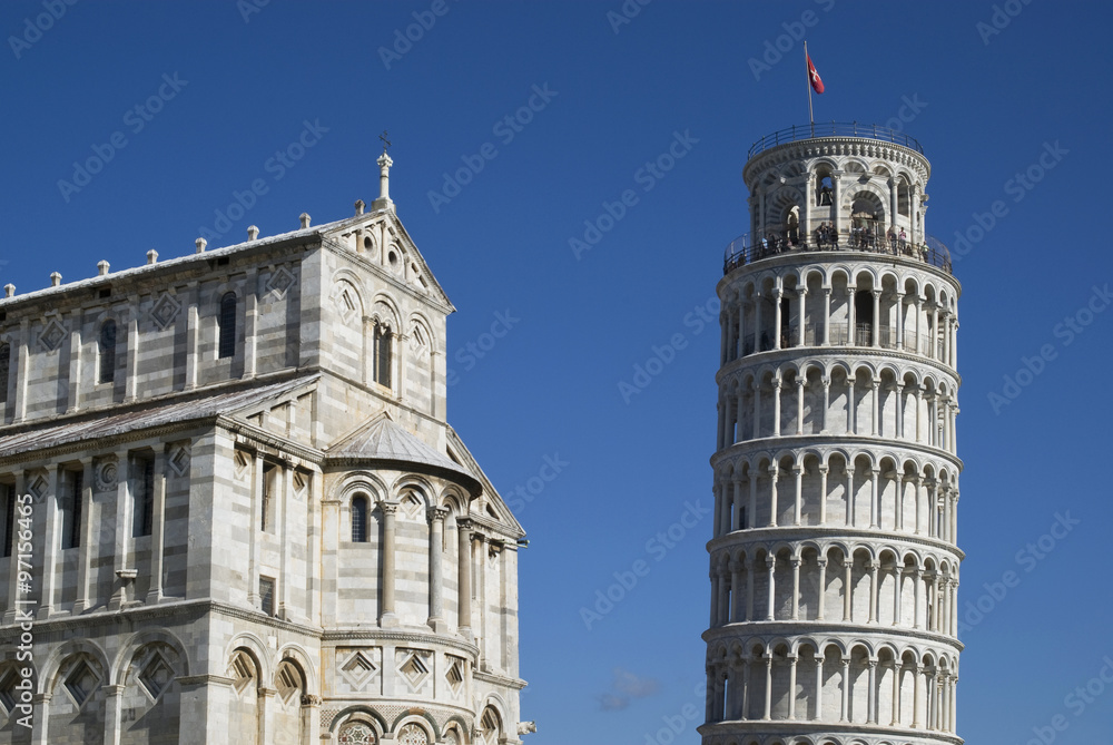 The Leaning Tower and Cathedral of Pisa