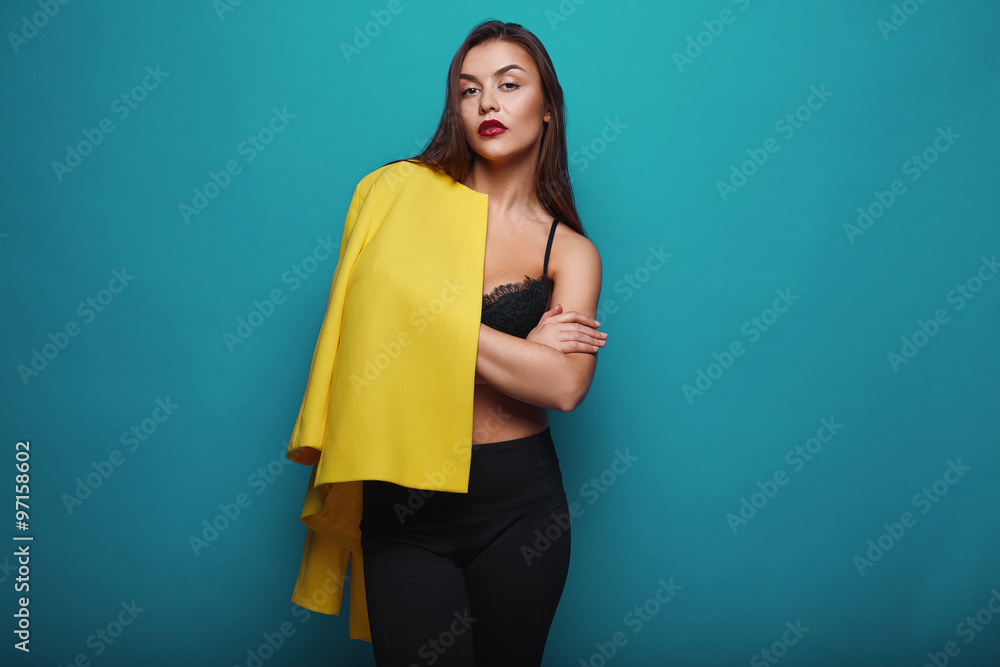 Portrait of fashion glamor stylish swag young woman Portrait of fashion glamor stylish swag young woman