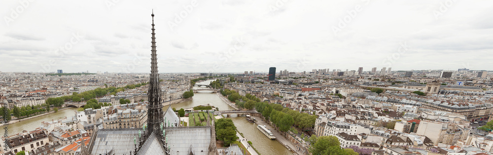 Panorama of Paris skyline