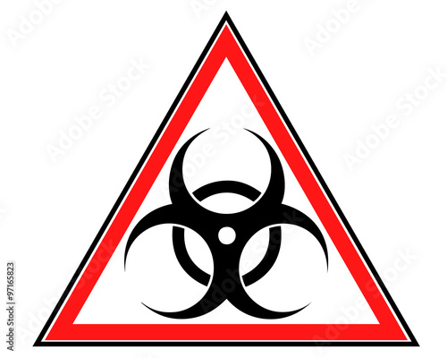 WARNING SIGN BIOHAZARD