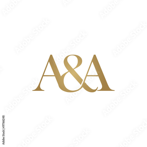 A&A Initial logo. Ampersand monogram logo