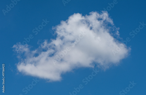 White cloud in the blue sky