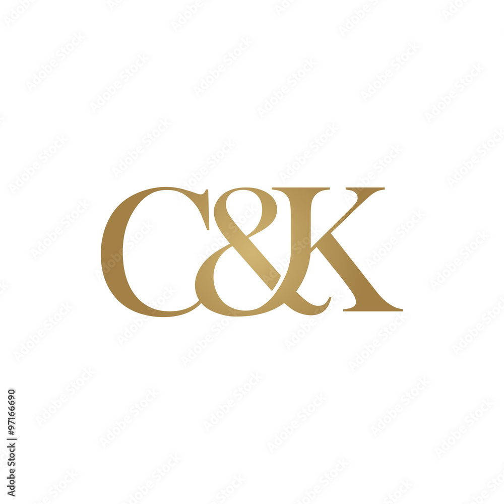 C K Initial Logo Ampersand Monogram Logo Stock Vector Adobe Stock