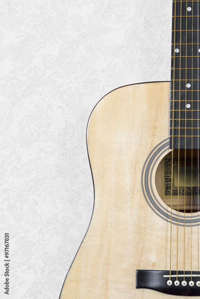 Obraz premium Acoustic guitar with background