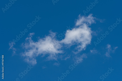 White cloud in the blue sky