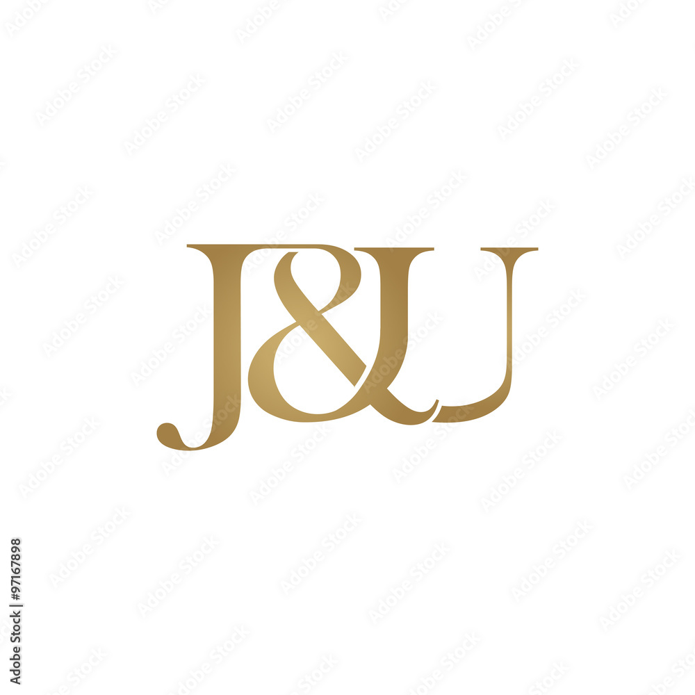 J&U Initial logo. Ampersand monogram logo J&U Initial logo. Ampersand monogram logo