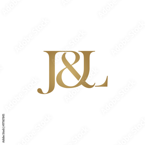 J&L Initial logo. Ampersand monogram logo